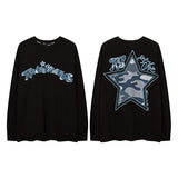 Men Long Sleeve Shirt Printed Long Sleeve T-shirt Men's Women's Pullover Couple