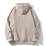 Men Fleece Lined Hoodie Figure Printed Hoodie Men's Casual Ins Loose Pullover Top