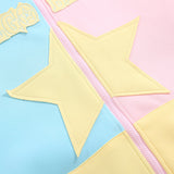 Men Hoodie Sweater Coat Men's Clothing Autumn Star Affixed Cloth Embroidered Long Sleeve Loose