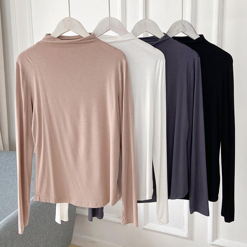 Women's T-Shirt Long-Sleeved T-shirt Women's Autumn All-Matching Casual Bottoming Shirt