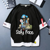 Sally Face T Shirts Supremeforce Adventure Puzzle Solving Sally Face