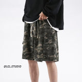 Men Sweatpants Camouflage Workwear Shorts Men's Summer Loose