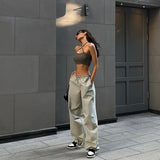 Women Cargo Pants Women's Loose Straight Summer