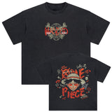 Harajuku Washed Tshirt Hip Hop Streetwear Japanese Anime