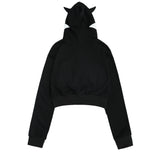 Women Hoodie Cropped Hoodie Women's Casual Jacket