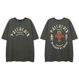 Men's T Shirt Graffiti Printing Short-Sleeved T-shirt Men's and Women's Hiphop