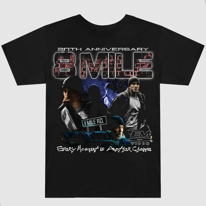 Detroit Eminem T-Shirt Oversized Rap Hip Hop t-shirt