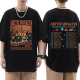 Arctic Monkeys Tour Graphic T Shirts Men's Hip Hop Retro