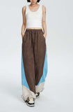 Unisex Pants Autumn Multi-Color Mosaic Casual Trousers