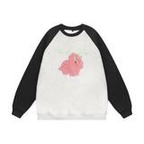 Men Hoodie Autumn and Winter round Neck Sweater Men's Flocking Embroidery Pullover