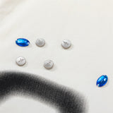 Men Long Sleeved T Shirt Dark Style Spider Print Long Sleeve Shirt Men's High Street Hot Drilling Spring and Autumn Coat