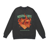 Men Long Sleeve Shirt Loose round Neck Sweater Male Letter Top Autumn