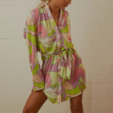 Jungle Print Maxi Dress Women's Skirt Printed Short Skirt