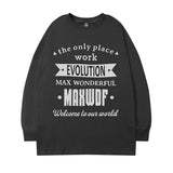 Men Long Sleeve Shirt Autumn Crew Neck Long Sleeve T-shirt Men and Women Street Hip Hop Couple