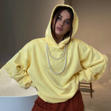 Women Sweatshirt Spring Sweater Women Loose Casual Style Hooded Long Sleeve