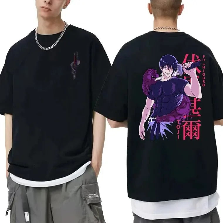 Japanese Anime Jujutsu Kaisen Fushiguro Toji Graphic T-shirt