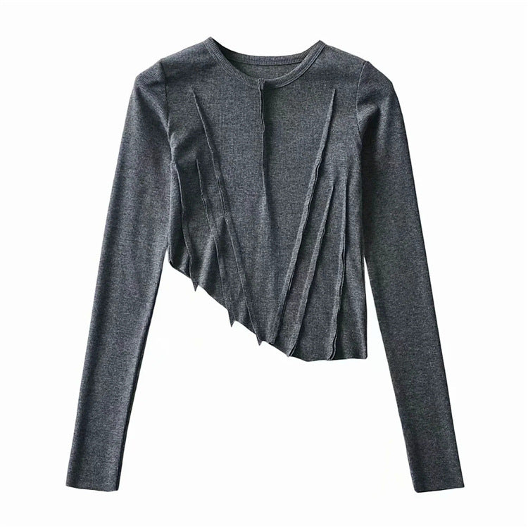 Women T-Shirt Spring Design Short Women's Long-Sleeved T-shirt
