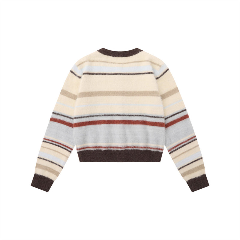 Women Sweater Coat Loose-Fitting Casual round-Neck Women's Autumn and Winter