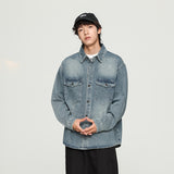 Graffiti Bomber Jacket Autumn Shirt Long Sleeve Loose-Fitting Shirt
