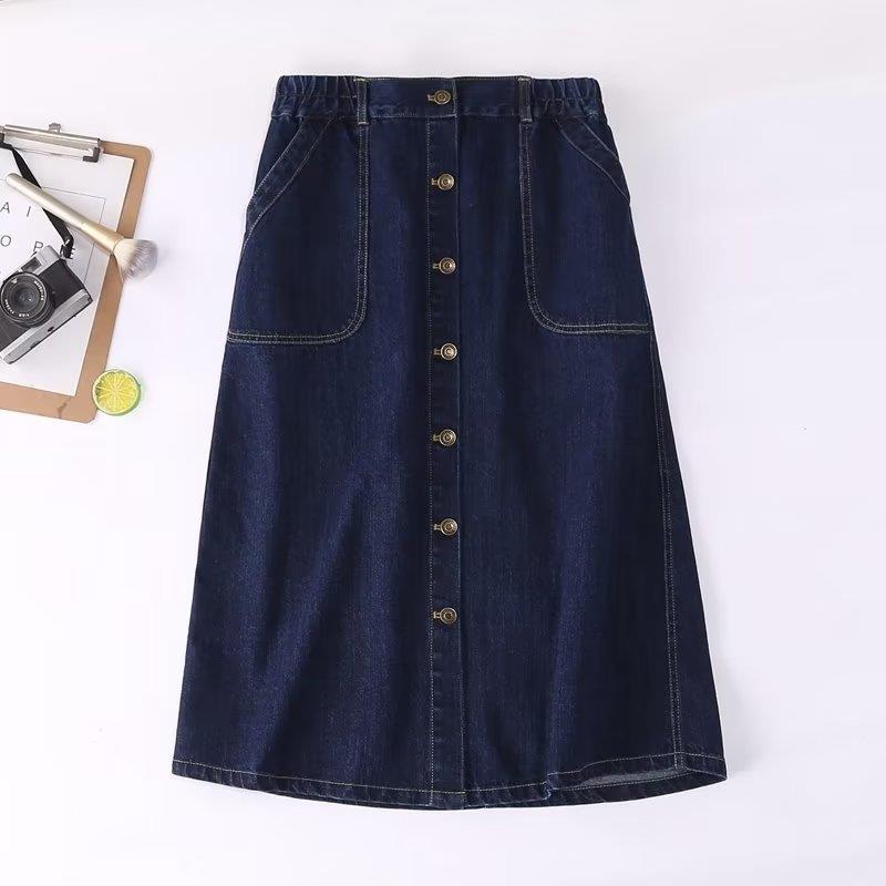 Women's Skirt Vintage Denim Skirt for Women Spring and Autumn