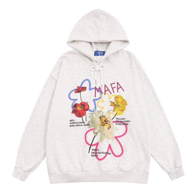 Men Hoodie Hooded Sweater Men's Loose Spring and Autumn Long Sleeve Casual Long Sleeve