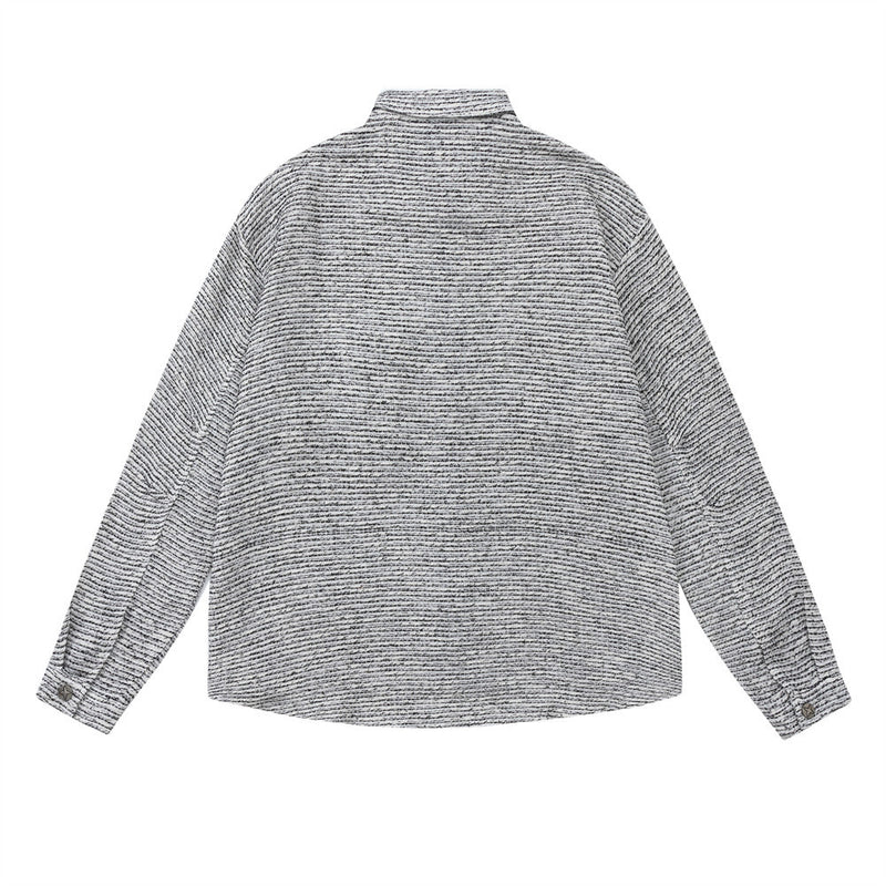 Men Long Sleeve T Shirt Shirt Coat Men's Spring and Autumn Loose Leisure All-Matching Long Sleeve Shirt
