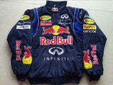 F1 Racing Suit Racing Suit Preppy Style Retro Style Autumn and Winter Wear Coat Cotton-Padded Casual Jacket Full Embroidery