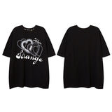 Men T Shirt Letter Short Sleeve T-shirt Harajuku Country Fashion Brand Summer Couple