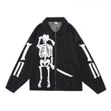 Men Denim Jacket Embroidered Denim Jacket Men's Loose Jacket Coat