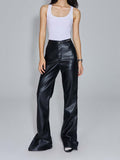 Unisex Pants Fall Motorcycle Leather Pants