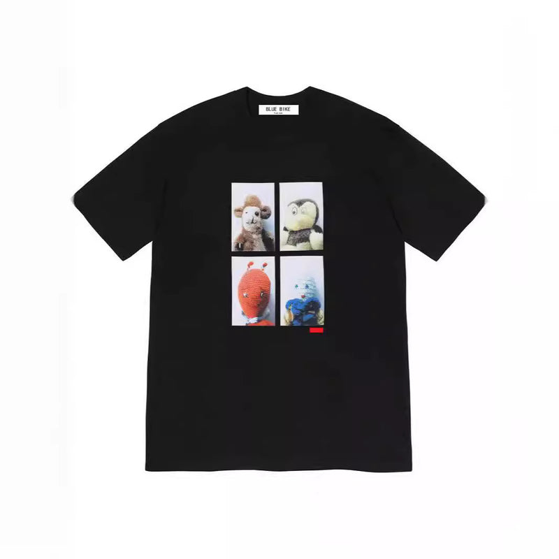 Mens T-shirts 24ss Mike Kelley Tee Artist Doll Print T-Shirt Short Sleeve