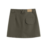 Women's Skirt Spring and Autumn Women's Solid Color Workwear Skirt Skirt