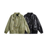 Unisex Jacket Autumn Fashion Casual Leather Clothing Jacket Women's Clothing