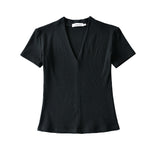 Women T-shirt Summer Base Top T-shirt with Short Sleeves