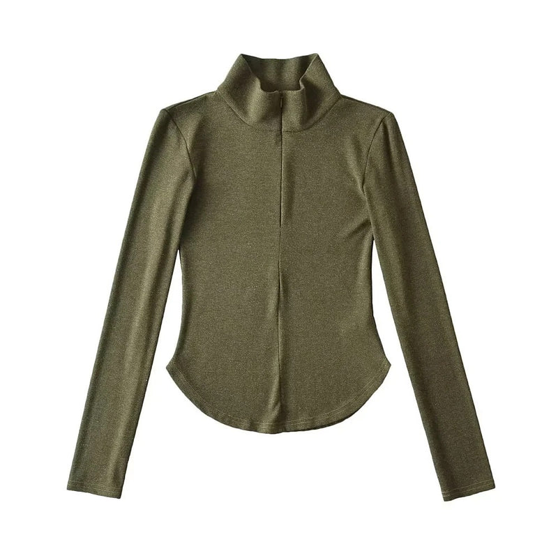 Women T-shirt Slim Fit Slimming Long Sleeves T-shirt Women's Autumn