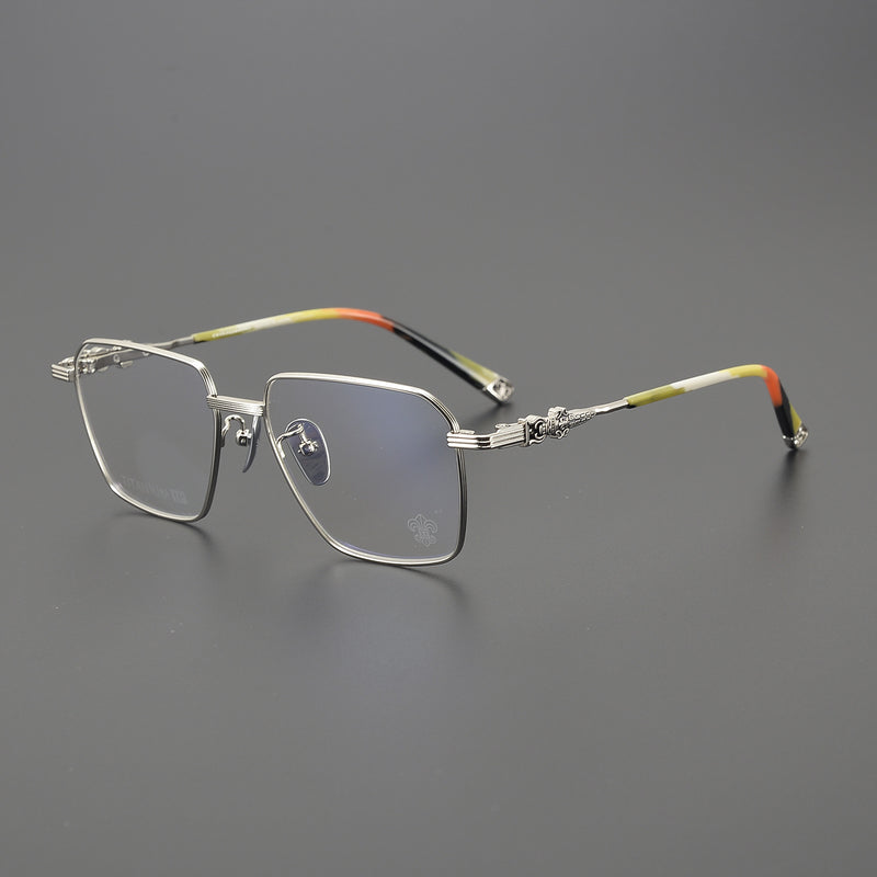 CHH Chrome Hearts Glasses Versatile Titanium Frame Ultra Light Box Frame Glasses Frame