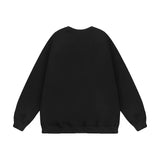 Men Hoodie Animal Printed Crew Neck Sweatshirt