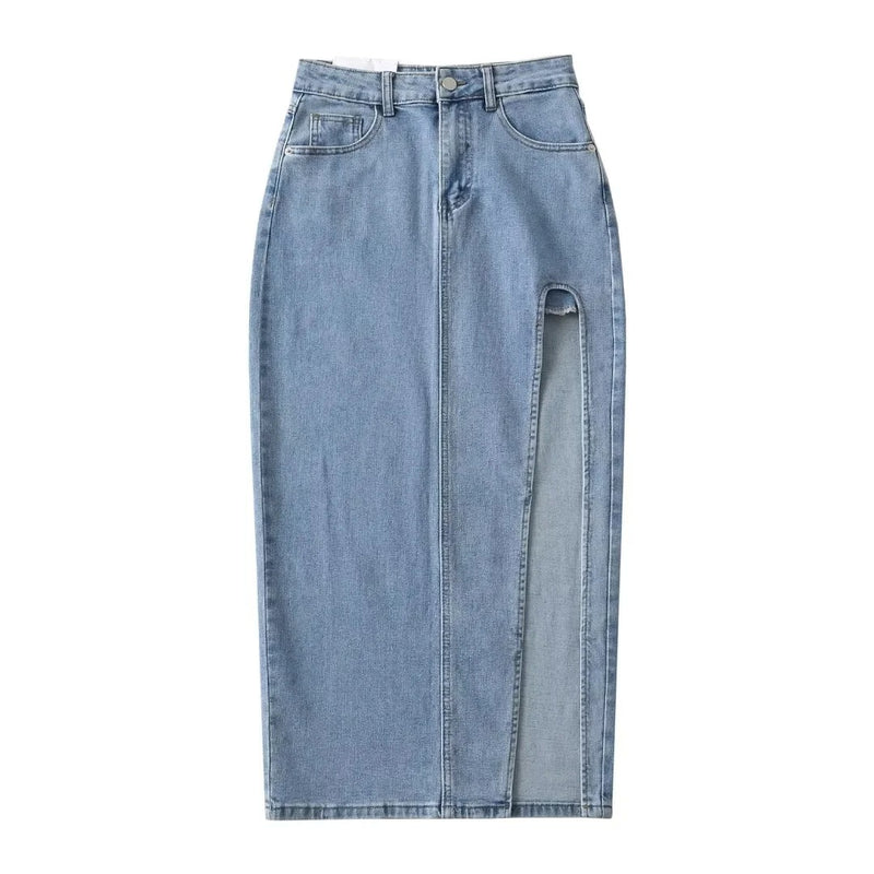 Women Skirt Denim Skirt Spring and Summer Fashion Casual Dress Women