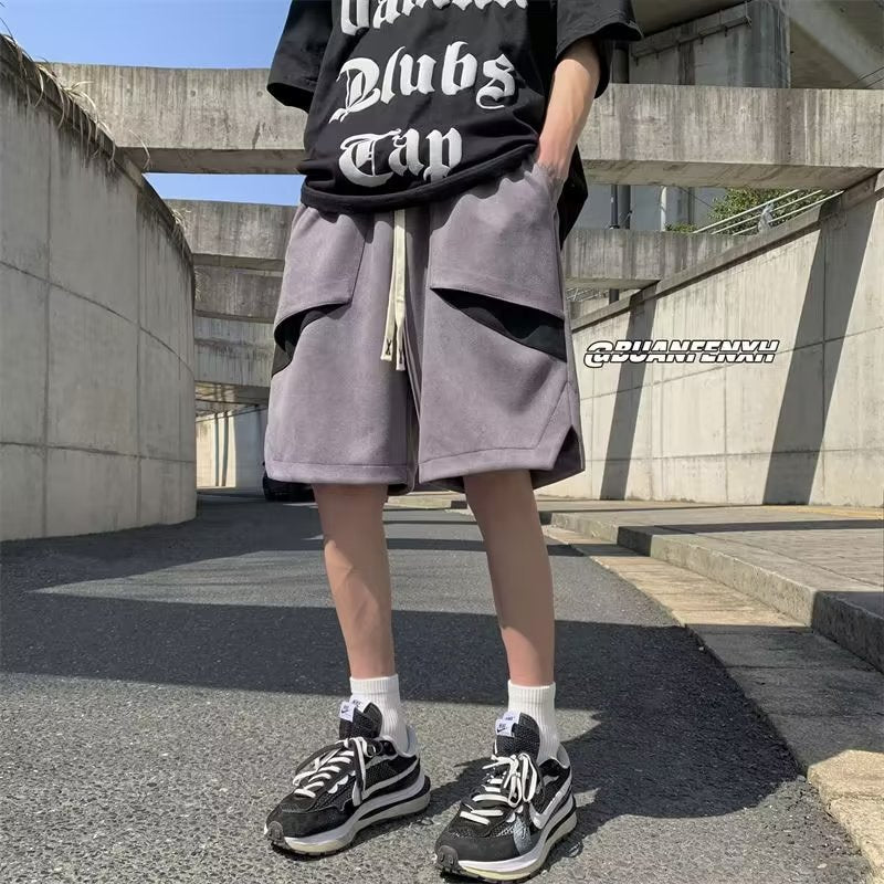 Men Sweatpants Shorts Men's Summer Vintage Trendy Casual Sports