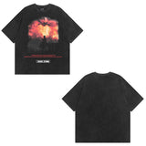 Men T Shirt Printed Short-Sleeved T-shirt Baby Boy and Girl Summer Loose Hiphop