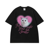 Men's T-shirt Spring and Summer Men's Cartoon Printed Casual Short-Sleeved T-shirt Men's and Women's