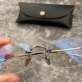 CHH Chrome Hearts Glasses Crowe Glasses Frame Business Gold Edge Punching