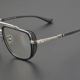 CHH Chrome Hearts Glasses Double Beam Big Face Titanium Frame Myopia Glasses Frame