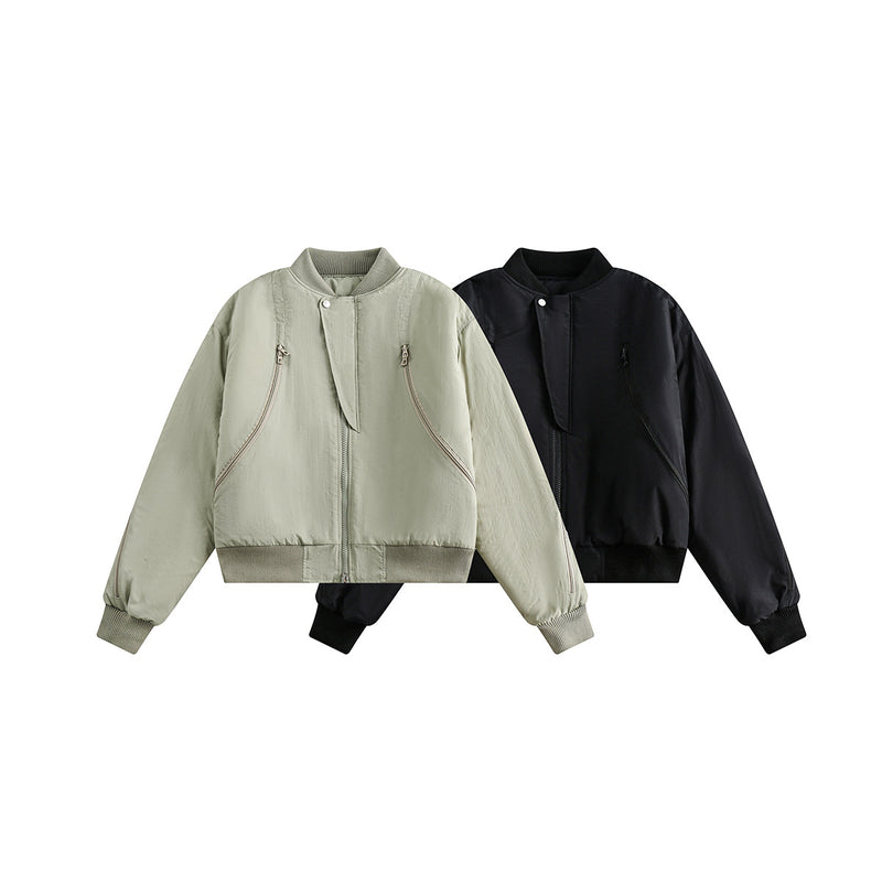 Unisex Jacket Winter Minimalist Flight Suit Cotton-Padded Coat