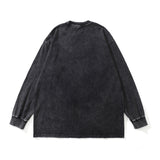 Men's Long Sleeve Shirt Vintage Washed and Worn T-shirt Men's INS All-Match Bottoming Shirt Top
