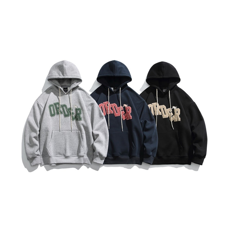Unisex Hoodie Winter Retro Loose Hooded Sweater for Men and Women