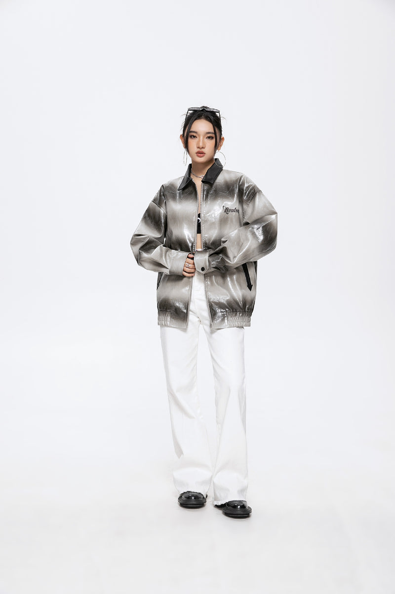 Unisex Jacket Autumn Retro Gradient Coat for Girls