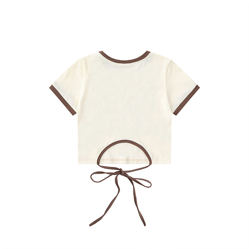 Women T-shirt Printed Short T-shirt Women's Summer Casual Multicolor Top