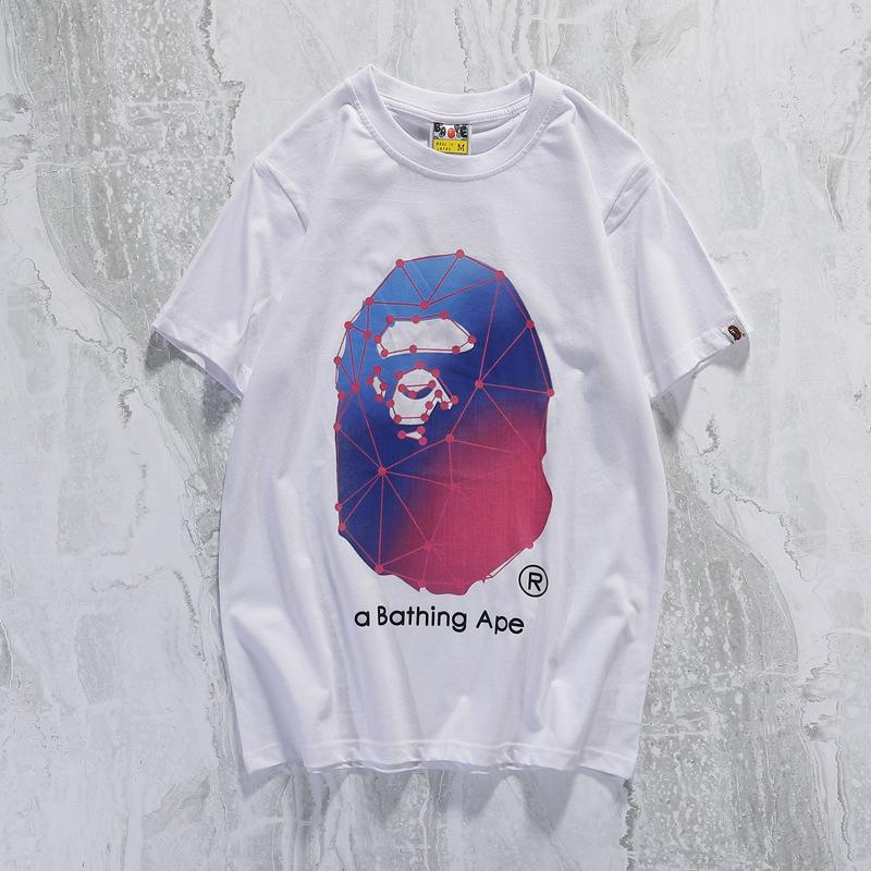 Bathing Ape T Shirt Camouflage Cotton Short Sleeve T-shirt Half Sleeve