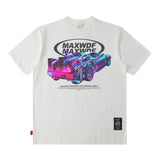 Men T Shirt Vintage Print Short Sleeves T-shirt Men and Women Ins Casual